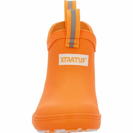 Xtratuf Little Kids Ankle Deck Boot, NEON ORANGE, M, Size 7 XKAB700C